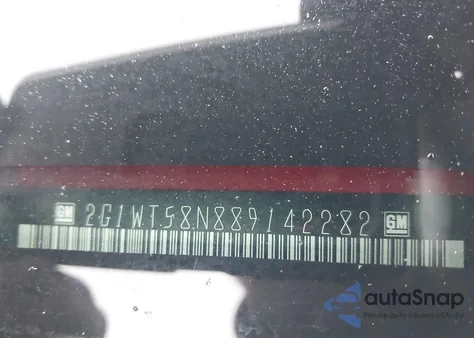 2008 Chevrolet Impala Lt из США, поврежденный, VIN 2G1WT58N889142282